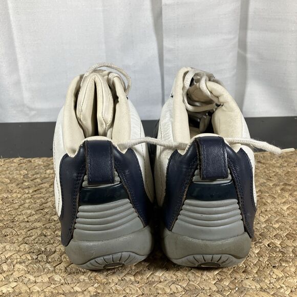 REEBOK Allen Iverson IV Answer Navy White Leather Basketball Shoes Men’s Sz 1 - Picture 6 of 14